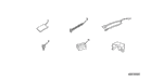 9405006070 - Accessory Components: NUT, FLANGE (6MM) for Honda Image