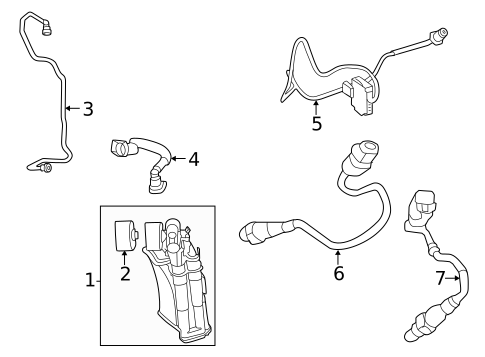 Evaporative System for 2021 Mercedes-Benz S500 #0