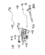68465695AA - Electrical: Windshield Washer Reservoir for Jeep: Gladiator, Wrangler Image