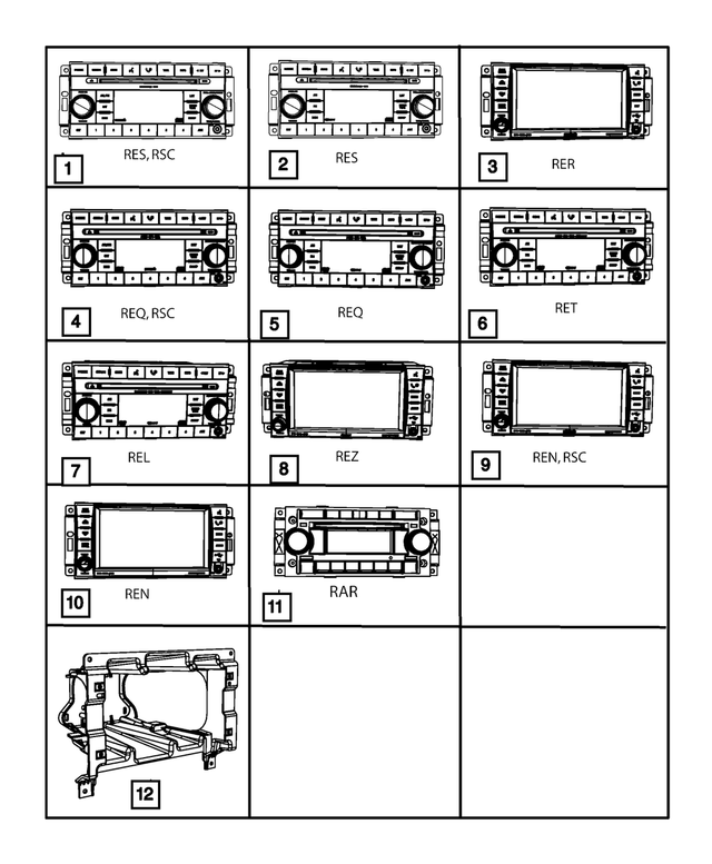 5064420AD - Electrical: Am/fm/cd/sdars Radio for Mopar Image