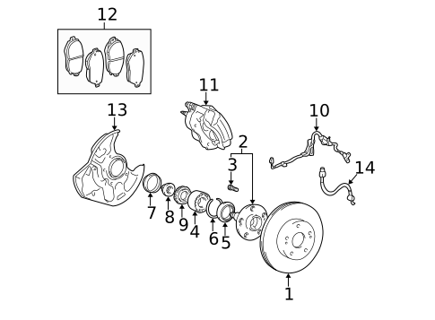 Front Brakes for 1998 Lexus GS300 #0