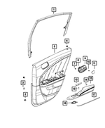 Rear Door Trim Panel Assembly, Right