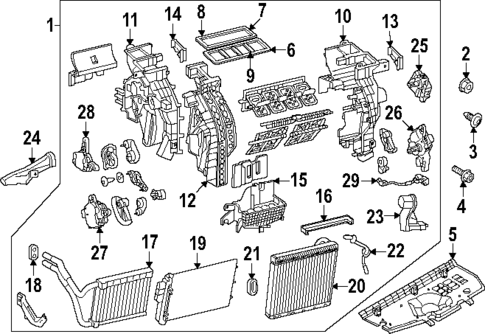 HVAC Case for 2023 Kia Telluride #0