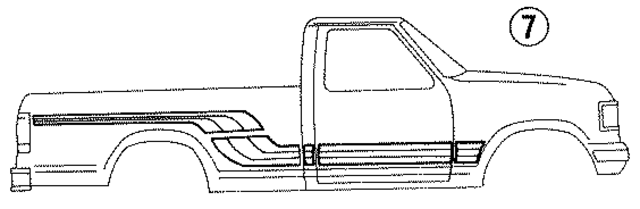 FOTZ9920000A - Body: Stripe Tape for Ford: F-150, F-250, F-350, F-Super Duty Image