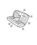 SR921DVAA - Interior Trim: Rear Seat Cushion for Mopar Image