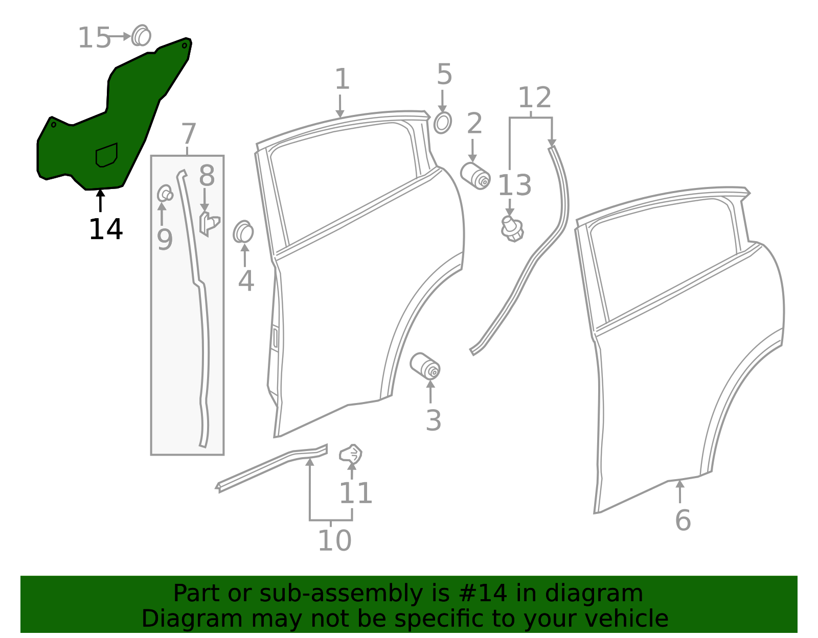 72861-T7A-000 - High-Quality Door Water Deflector for 2016-2022 Honda ...