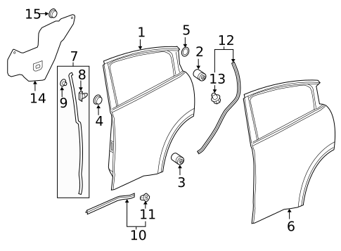 Door & Components for 2021 Honda HR-V #0