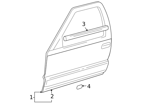 Door & Components for 2005 Isuzu Ascender #1