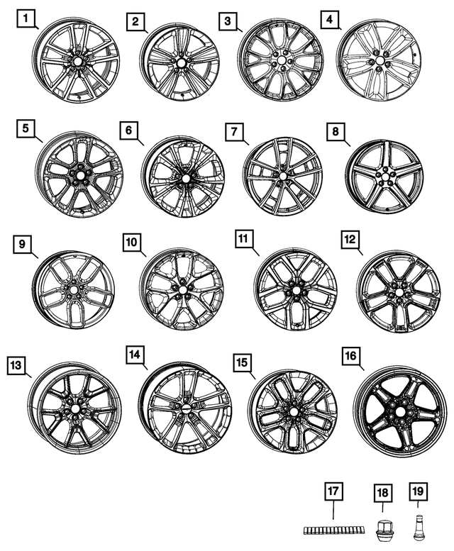 5LD37RNLAA - Wheels: Aluminum Wheel, Front Or Rear for Mopar Image image