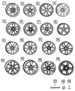 5LD37RNLAA - Wheels: Aluminum Wheel, Front Or Rear for Mopar Image