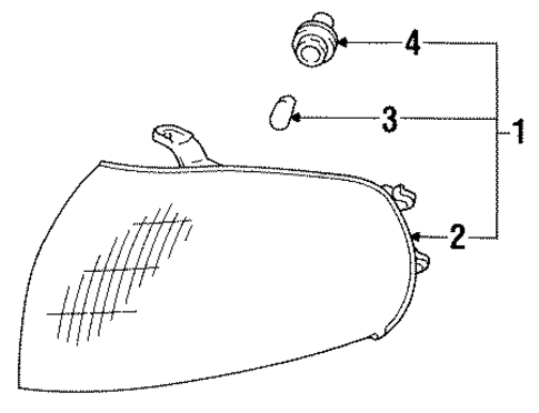 Park Lamps for 1994 Toyota Camry #0