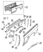 68054857AD - Body Sheet Metal Except Doors: Pickup Box for Mopar Image