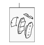 581012KA51 - Brakes: Brake Pads for Kia: Soul Image