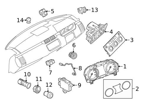 Cluster & Switches for 2022 Land Rover Discovery Sport #3