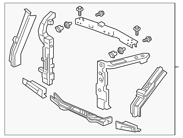 60400-THR-316ZZ - Radiator Support 2021-2024 Honda Odyssey | Honda