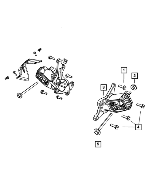 Engine Mounting for 2010 Jeep Wrangler #3