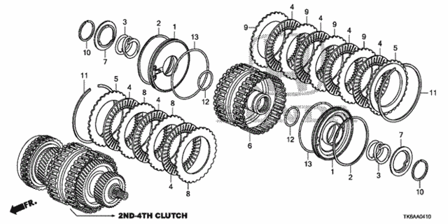 AT Clutch (2nd-4th) for 2013 Honda Fit #0