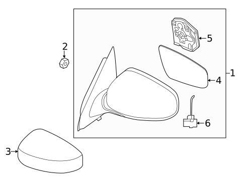 Outside Mirrors for 2014 Nissan Pathfinder #0