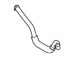 254153D100 - Cooling System: Lower Hose for Hyundai: Santa Fe, Tucson Image