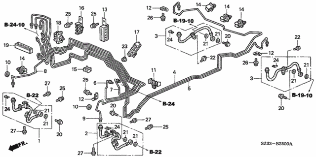 Brake Lines ('96-'97) for 1997 Acura RL #0