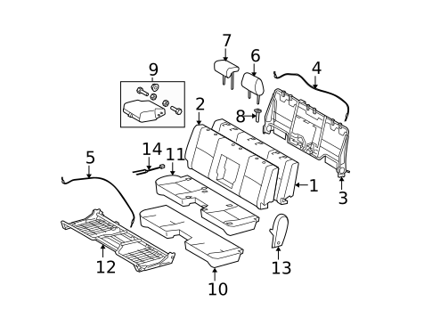 Front Seat Components for 2005 Toyota Tundra #1