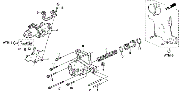 AT Accumulator Body for 1997 Acura TL #0