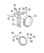 4617044 - Automatic Transmission 4 Speed: Transmission Reverse Band Link for Mopar Image