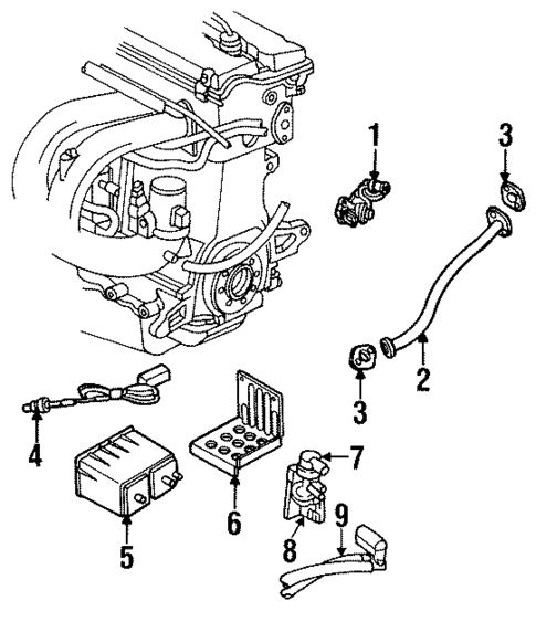 Emission Components for 2000 Dodge Stratus #0