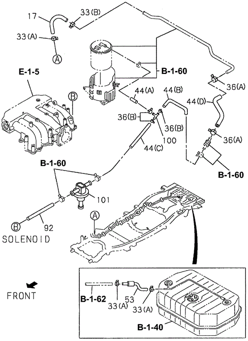 A/C Evaporative System (Engine) for 1997 Acura SLX #0
