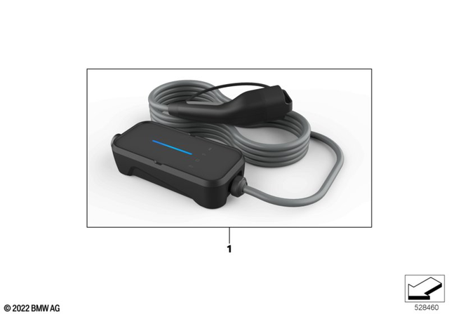 61445B4D677 - General Electrical System: Flex Charger - Sae Type 1 40A for BMW-Motorrad Image