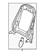 4K0881516B - Body: Seat Back Assembly for Audi Image