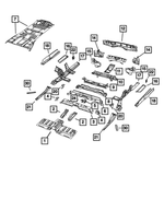 Rear Floor Pan Panel, Left