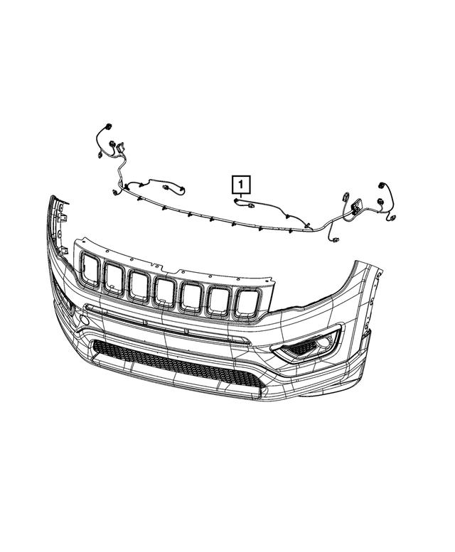 68593455AB - : Front Fascia Wiring for Mopar Image