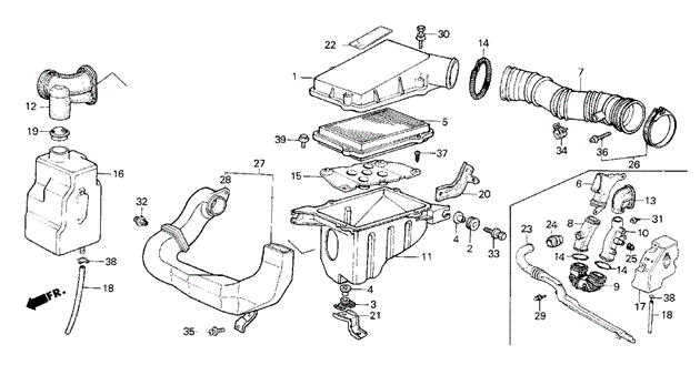Air Cleaner (PGM-FI) for 1985 Honda Civic #0