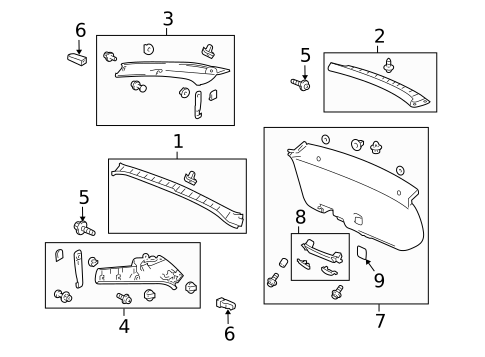 Interior Trim for 2012 Honda Crosstour #0