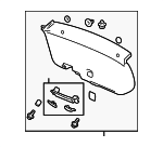 84431TP6A02ZA - : Lower Trim Panel for Honda: Accord Crosstour, Crosstour Image