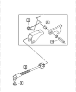 52852956AA - Automatic Transaxle 4 Speed: Parking Sprag Rod for Chrysler: 300 | Dodge: Dakota, Durango, Magnum | Jeep: Liberty, Wrangler Image