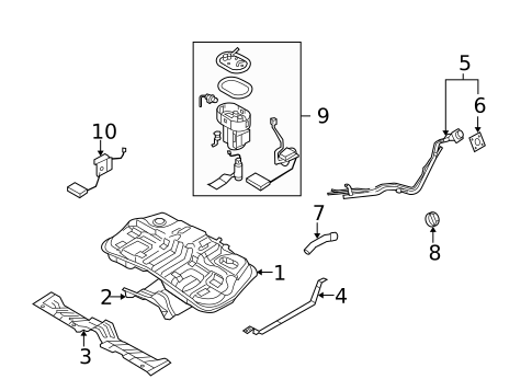 Fuel System Components for 2009 Hyundai Tucson #0