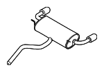 LX6Z5A289DK - Exhaust: Rear Muffler for Ford Image