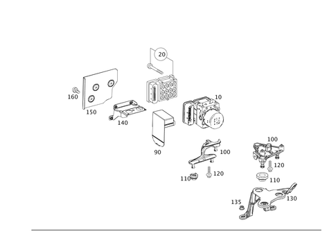 Hydraulic Unit for 2014 Mercedes-Benz C350 #0