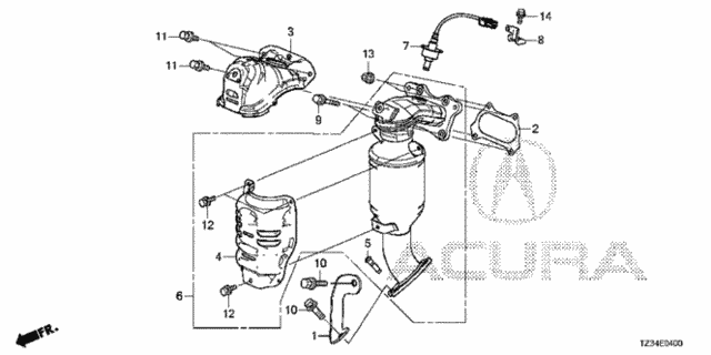 Converter (1) for 2019 Acura TLX #0
