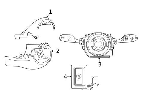 Shroud, Switches & Levers for 2019 BMW X1 #0
