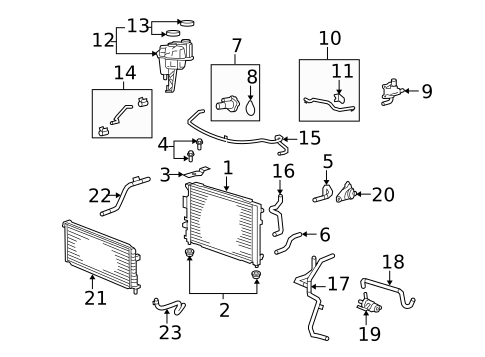 Cooling System for 2009 Mazda Tribute #0