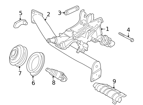 Steering Column Assembly for 1998 Volvo V70 #0