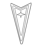 10348686 - Body: Emblem for Pontiac: Aztek, Grand Prix, Vibe Image