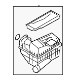 1K0129607BB - : Air Cleaner Assembly for Volkswagen Image