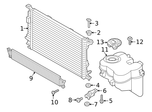 Radiator Support for 2024 Porsche Macan #1