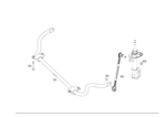 2043231965 - Springs, Suspension and Hydraulic Components: Torsion Bar for Mercedes-Benz Image