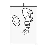 17117541143 - : 2007-2016 BMW - Engine Coolant Hose for BMW: 135i, 335i, 335i xDrive, 335is, 335xi, X1, Z4 Image