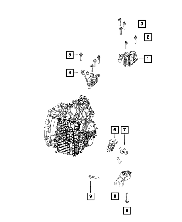 6511506AA - 948TE; 9-Speed; Automatic Transmission: 6 Lobe External Head Bolt for Dodge: Hornet | Fiat: 500E, 500X | Jeep: Compass, Renegade | Ram: ProMaster City Image